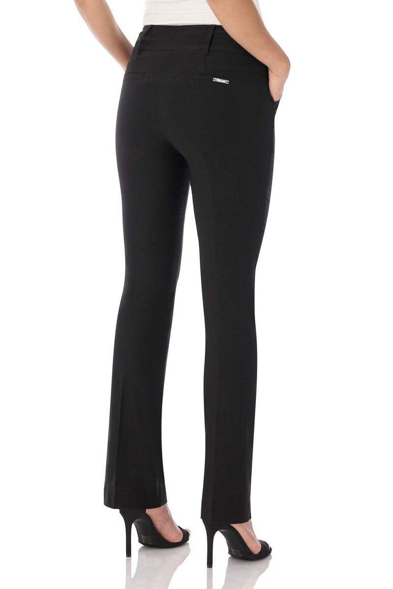 Rekucci Women's Ease into Comfort Classic Bootcut Pant w/Tummy Control (16, Black) - Image 3